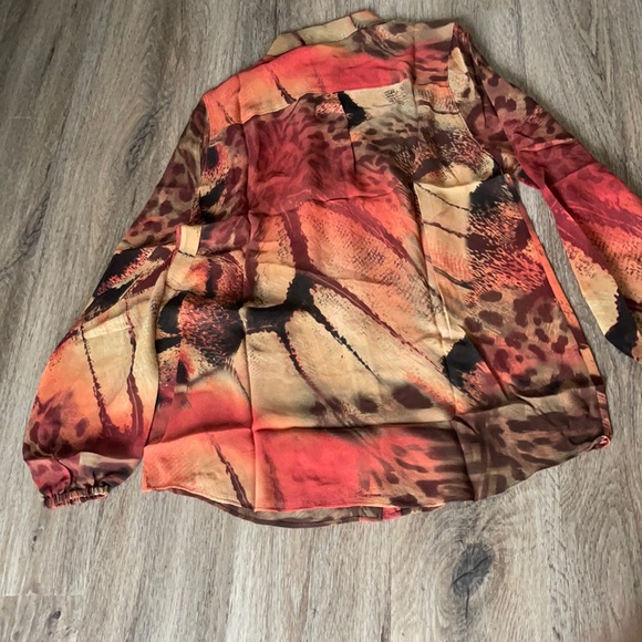 Da-Nang 100% Silk Long Sleeve Tunic Multiple Sizes Available - Picture 6 of 14